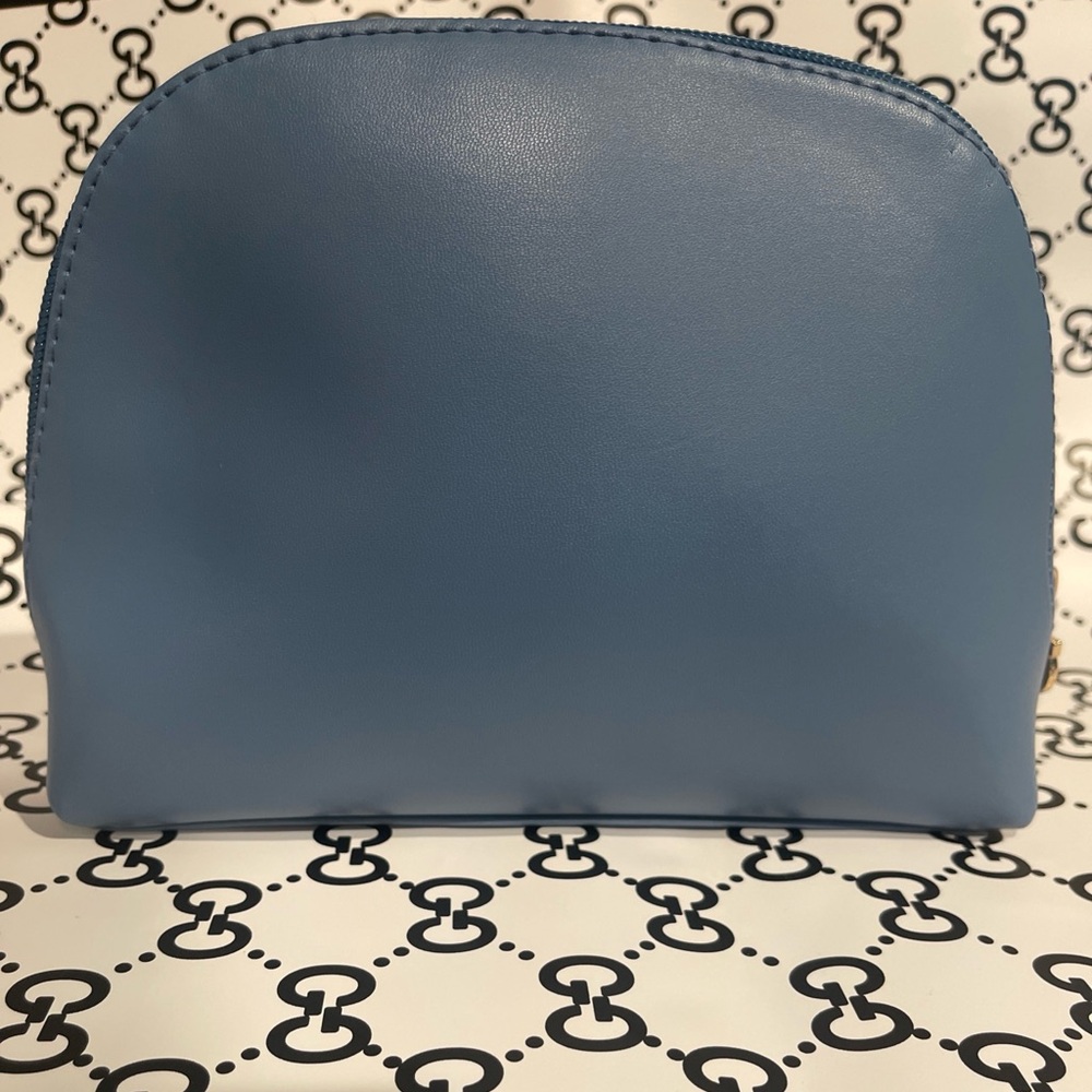 Ferragamo BLUE LEATHER MAKEUP TRAVEL BAG Turkish Airlines InterParfums Italy - Picture 9 of 13